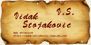 Vidak Stojaković vizit kartica